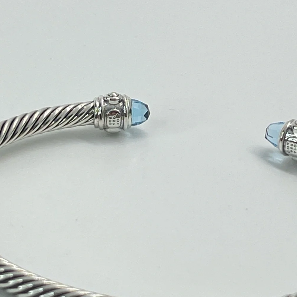 David Yurman Renaissance Blue Topaz Bracelet with 18K Yellow Gold - Picture 13 of 15